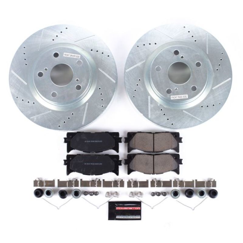 Power Stop 13-18 Lexus ES300h Front Z23 Evolution Sport Brake Kit - K3053