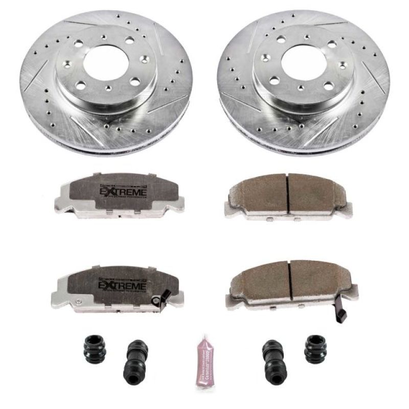 Power Stop 90-00 Honda Civic Front Z26 Street Warrior Brake Kit - K699-26 Power Stop 90-00 Honda Civic Front Z26 Street Warrior Brake Kit - K699-26