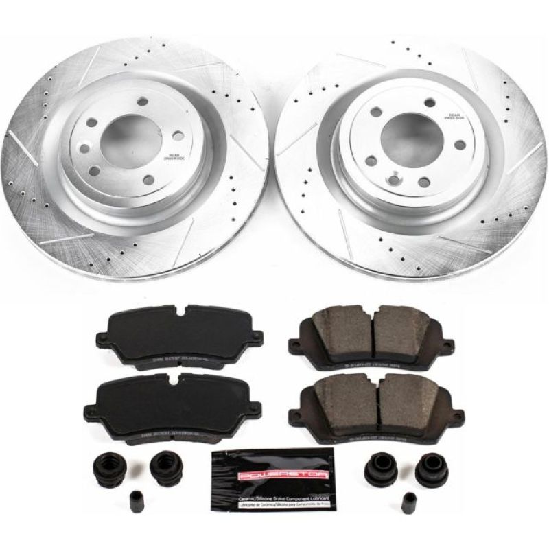 Power Stop 2017 Land Rover Discovery Rear Z23 Evolution Sport Brake Kit - K7174