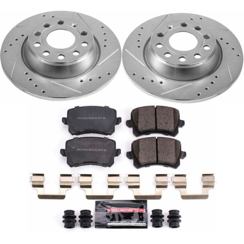 Power Stop 2015 Audi Q3 Rear Z23 Evolution Sport Brake Kit - K7324 Power Stop 2015 Audi Q3 Rear Z23 Evolution Sport Brake Kit - K7324