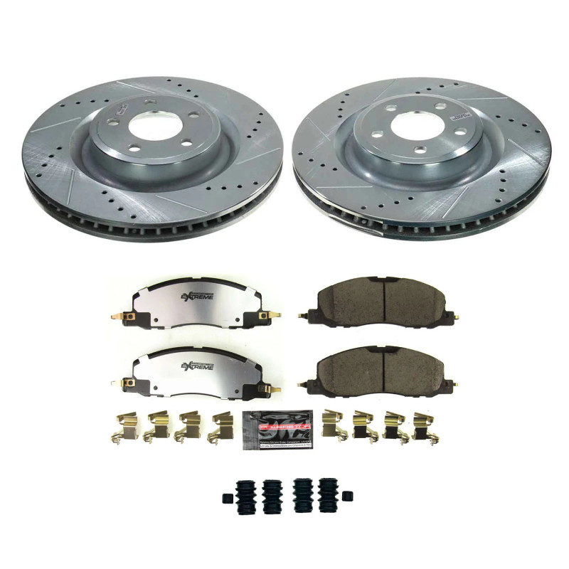 Power Stop 20-22 Lincoln Aviator Front Z36 Truck & Tow Brake Kit - K8672-36