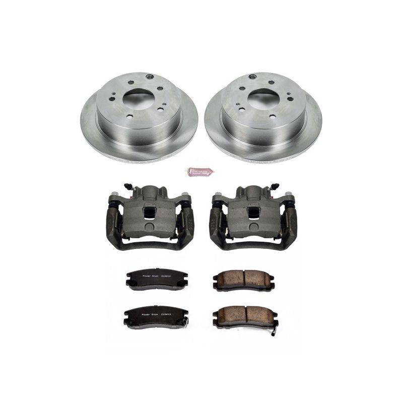 Power Stop 06-12 Mitsubishi Eclipse Rear Autospecialty Brake Kit w/Calipers - KCOE155 Power Stop 06-12 Mitsubishi Eclipse Rear Autospecialty Brake Kit w/Calipers - KCOE155