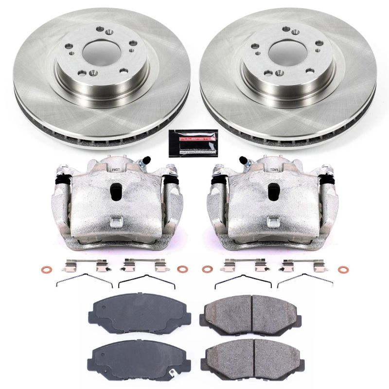 Power Stop 13-15 Acura ILX Front Autospecialty Brake Kit w/Calipers - KCOE3055
