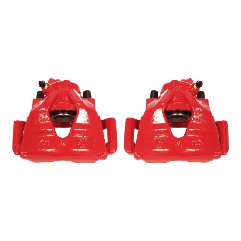 Power Stop 99-10 Volkswagen Beetle Front Red Calipers w/Brackets - Pair - S2014 Power Stop 99-10 Volkswagen Beetle Front Red Calipers w/Brackets - Pair - S2014