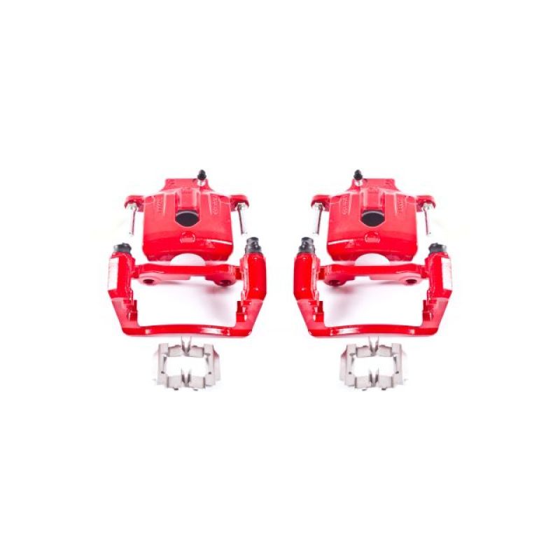 Power Stop 04-07 Buick Rainier Rear Red Calipers w/Brackets - Pair - S4804 Power Stop 04-07 Buick Rainier Rear Red Calipers w/Brackets - Pair - S4804