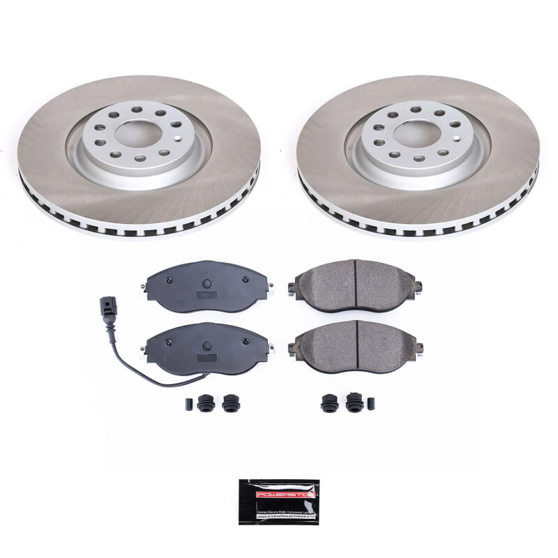 Power Stop 18-21 Volkswagen Tiguan Front Semi-Coated Rotor Kit - SC7175 Power Stop 18-21 Volkswagen Tiguan Front Semi-Coated Rotor Kit - SC7175