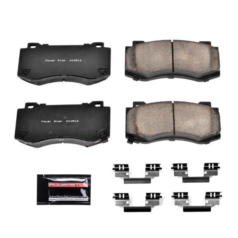 Power Stop 05-10 Chrysler 300 Front Z23 Evolution Sport Brake Pads w/Hardware - Z23-1298 Power Stop 05-10 Chrysler 300 Front Z23 Evolution Sport Brake Pads w/Hardware - Z23-1298