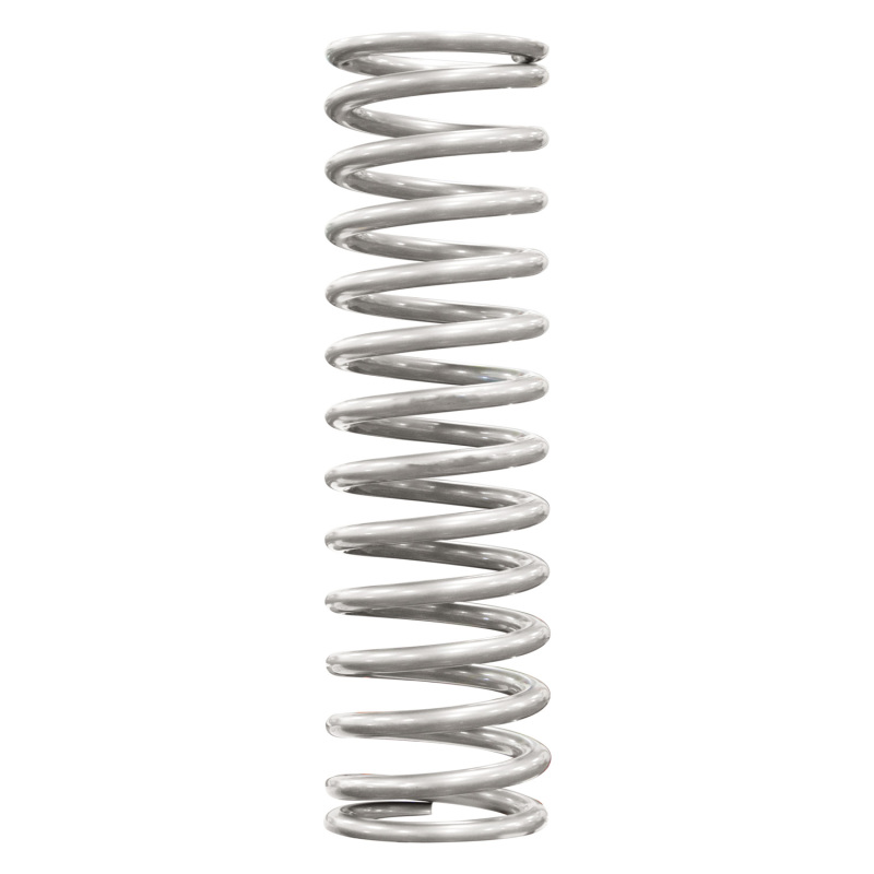 QA1 2-1/2in ID High Travel Spring - 16in Length x 200lbs/in - Silver Powder Coated - 16HT200