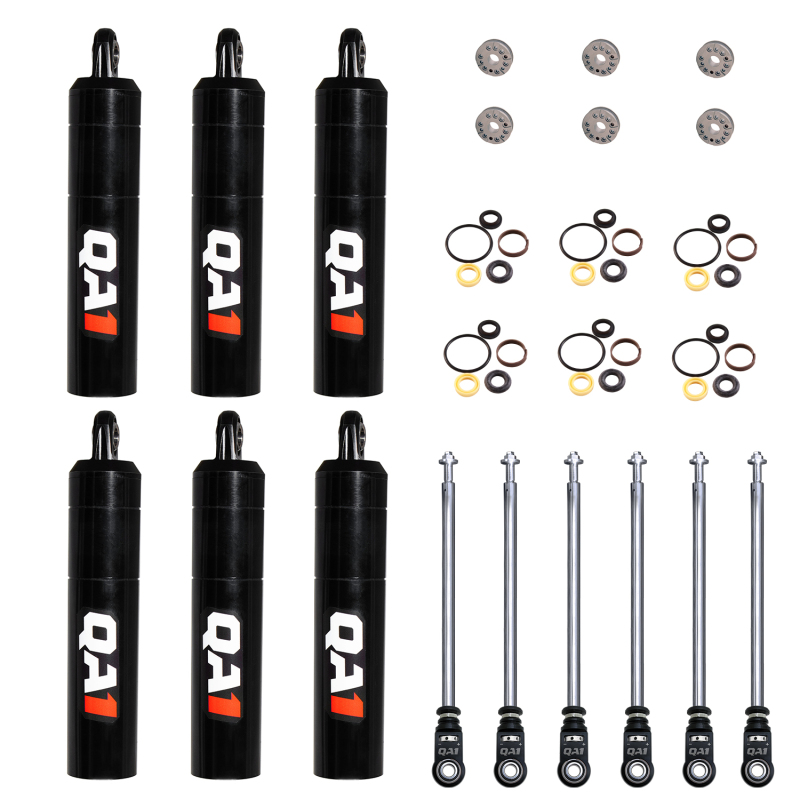 QA1 24.30 Eye-B/Eye-B V-None Dry Shock Large Steel 15.38 - 6 Pack - 5Q9R-DRY-6PK