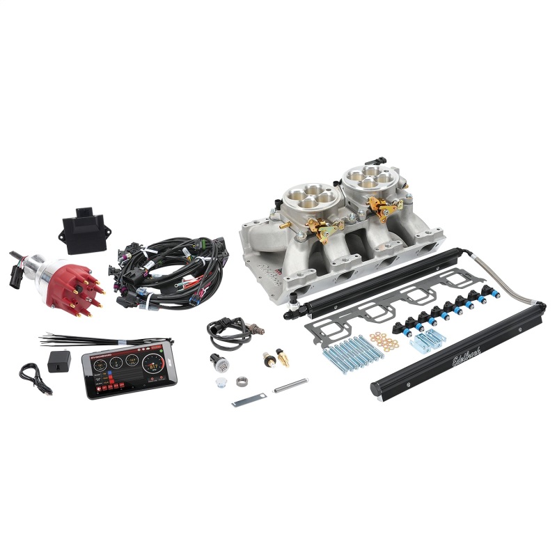 Edelbrock Pro Flo 4 EFI System Seq Port Chrysler Gen II Hemi 426-572 950 Max HP 60lb/hr Satin Finish - 35670