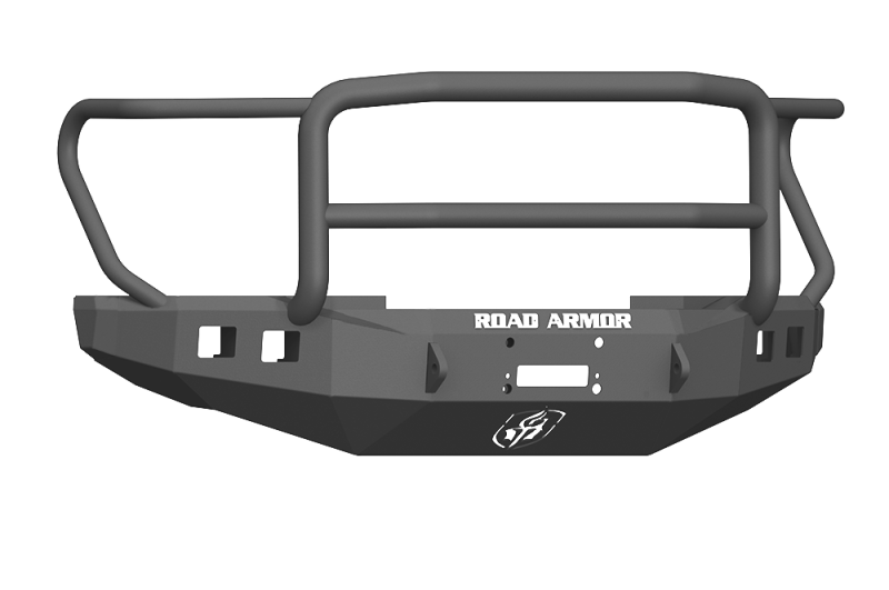Road Armor 17-20 Ford F-250 Stealth Wide Fender Front Winch Bumper w/Lonestar Guard - Tex Blk - 61745B