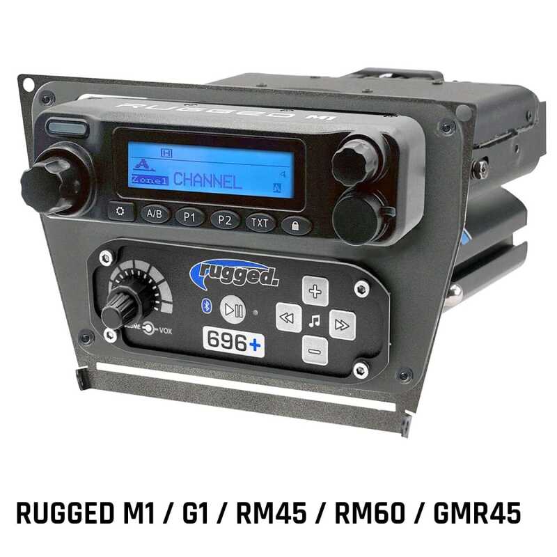 Rugged Radios Polaris RZR PRO XP/Turbo R/PRO R Dash Mount - Rugged M1/G1/RM45/RM60/GMR45 - MT-PRO-MM-RM