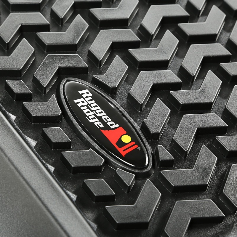 Rugged Ridge Floor Liner Front/Rear/Cargo Black 2011-2018 Jeep Wrangler Unlimited JK 4 Dr - 12988.04
