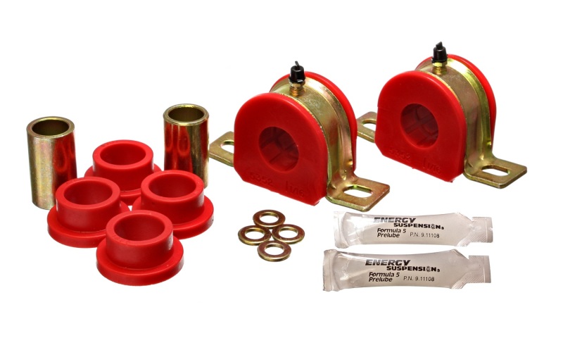 Energy Suspension 1-1/16in Greaseable S/B Set - Red - 3.5179R