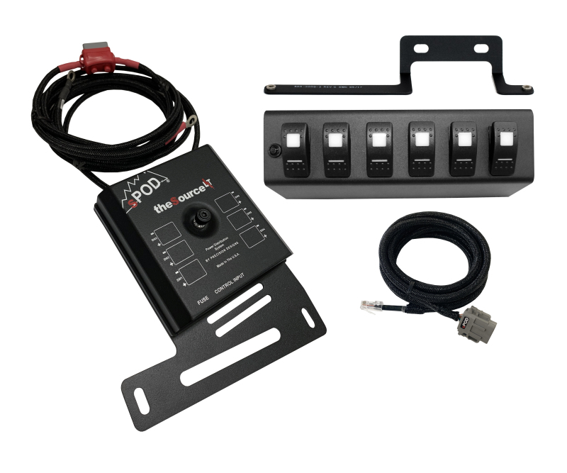 Spod 09-18 Jeep Wrangler JK SourceLT w/ Blue LED Switch Panel - 873115