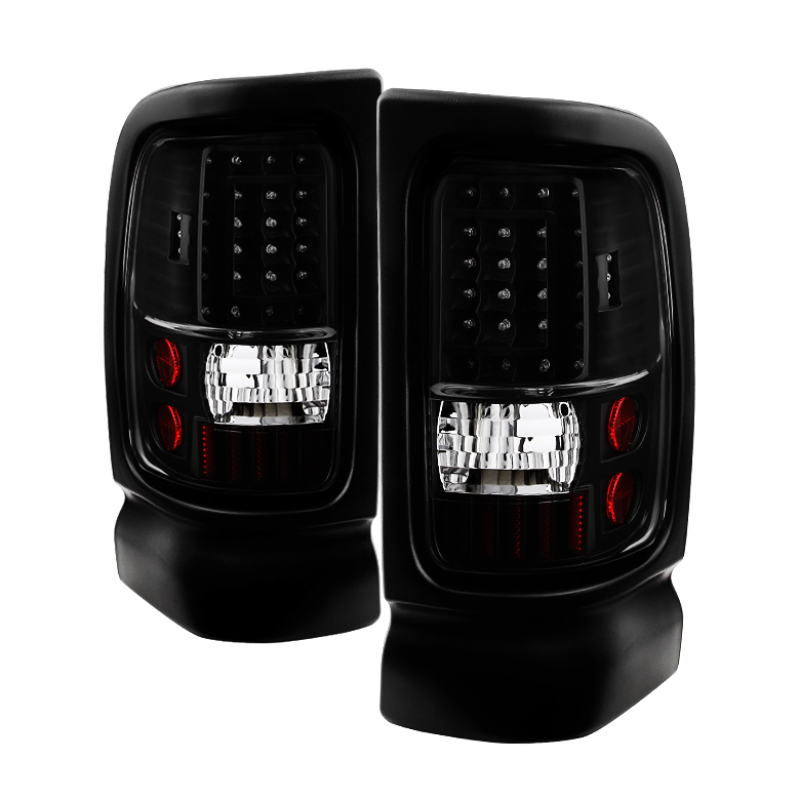 Xtune Dodge Ram 1500 94-01 C-Shape LED Tail Lights Black ALT-ON-DRAM94-G2-LED-BK - 5081315