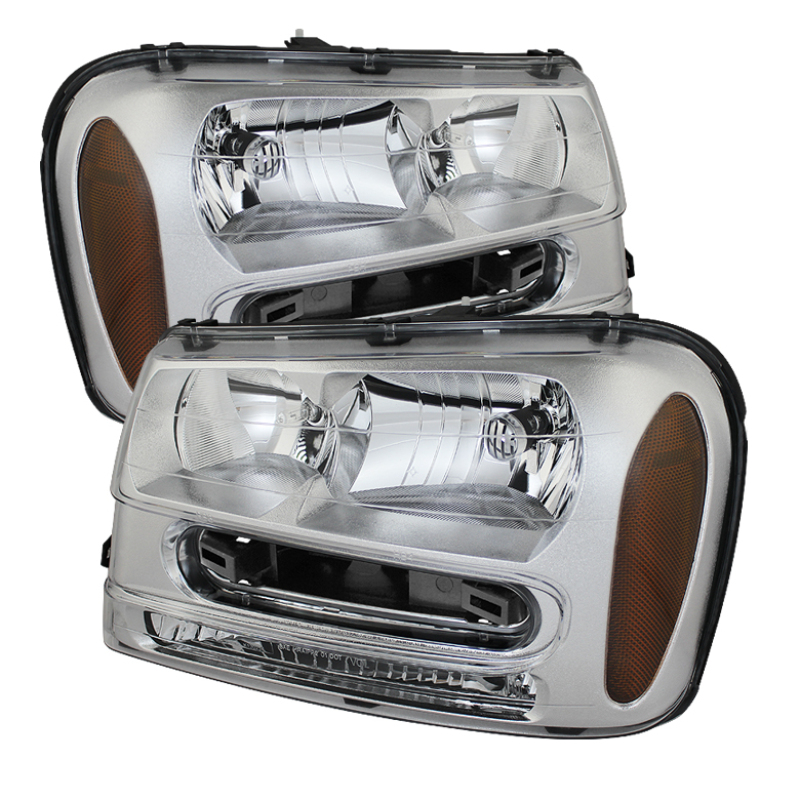Xtune Chevy Trailblazer 02-09 Crystal Headlights Chrome HD-JH-CTB02-AM-C - 9023545