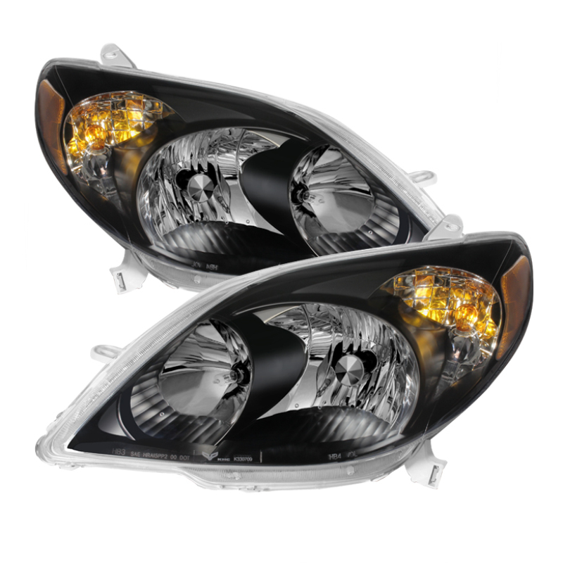 Xtune Toyota Matrix 03-08 Crystal Headlights Black HD-JH-TM03-AM-BK - 9023712