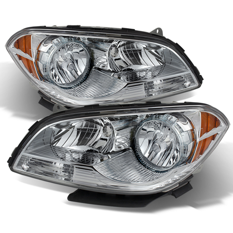 Xtune Chevy Malibu 2008-2012 Crystal Headlights Chrome HD-JH-CMA08-AM-C - 9026027