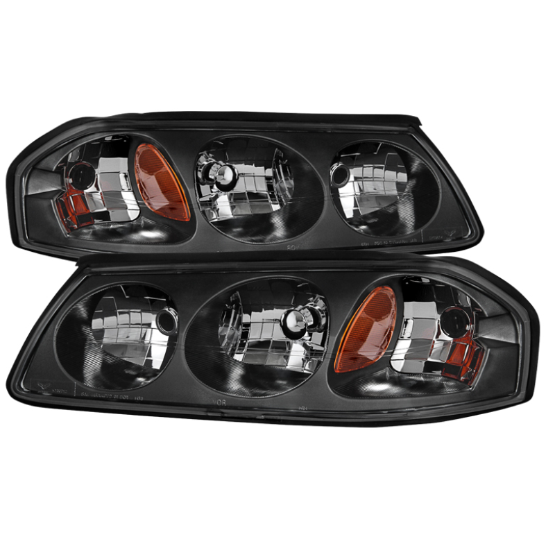Xtune Chevrolet Impala 00-04 OEM Headlamps Black HD-JH-CIM00-AM-BK - 9027253