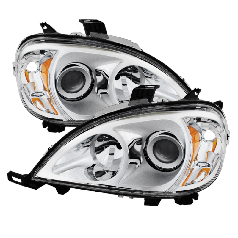 Xtune Mercedes Benz W163 Ml-Class 98-01 ProjectOEr Headlights Chrome PRO-JH-MBW16398-C - 9028205