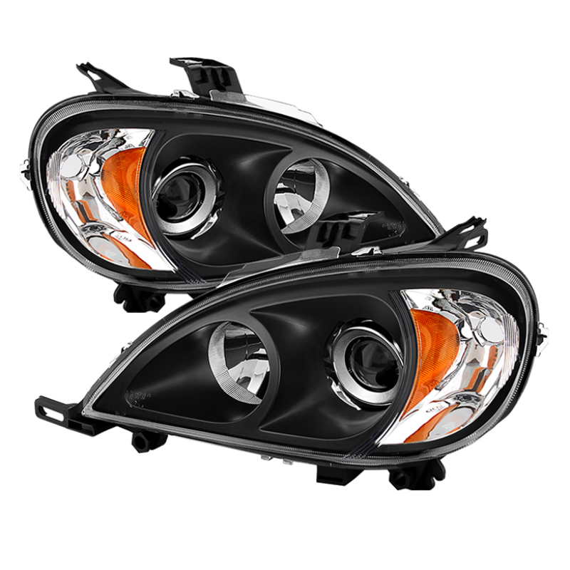 Xtune Mercedes Benz W163 Ml-Class 98-01 ProjectOEr Headlights Black PRO-JH-MBW16398-BK - 9028212