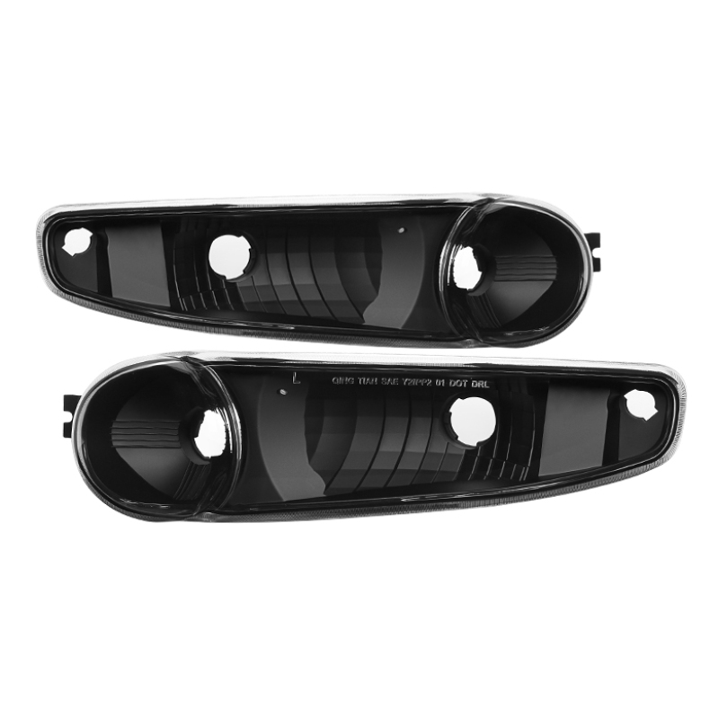 Xtune GMC Sierra Denali 00-06 Bumper Lights Black CBL-JH-GD00-BK - 9029356