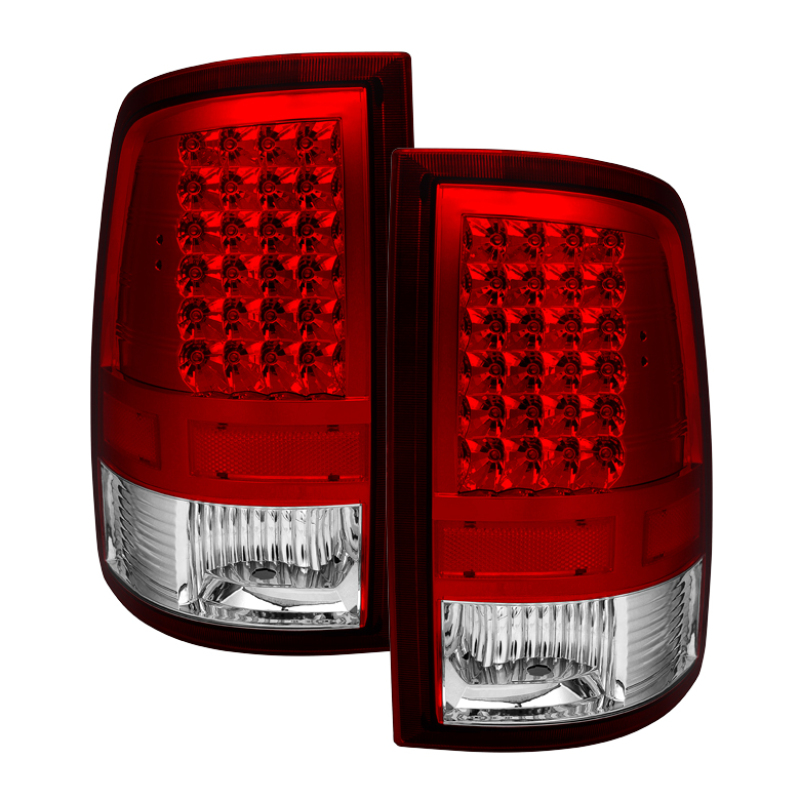 Xtune Dodge Ram 1500 09-14 LED Tail Lights Incandescent Model Only Red Clear ALT-JH-DR09-LED-RC - 9032820