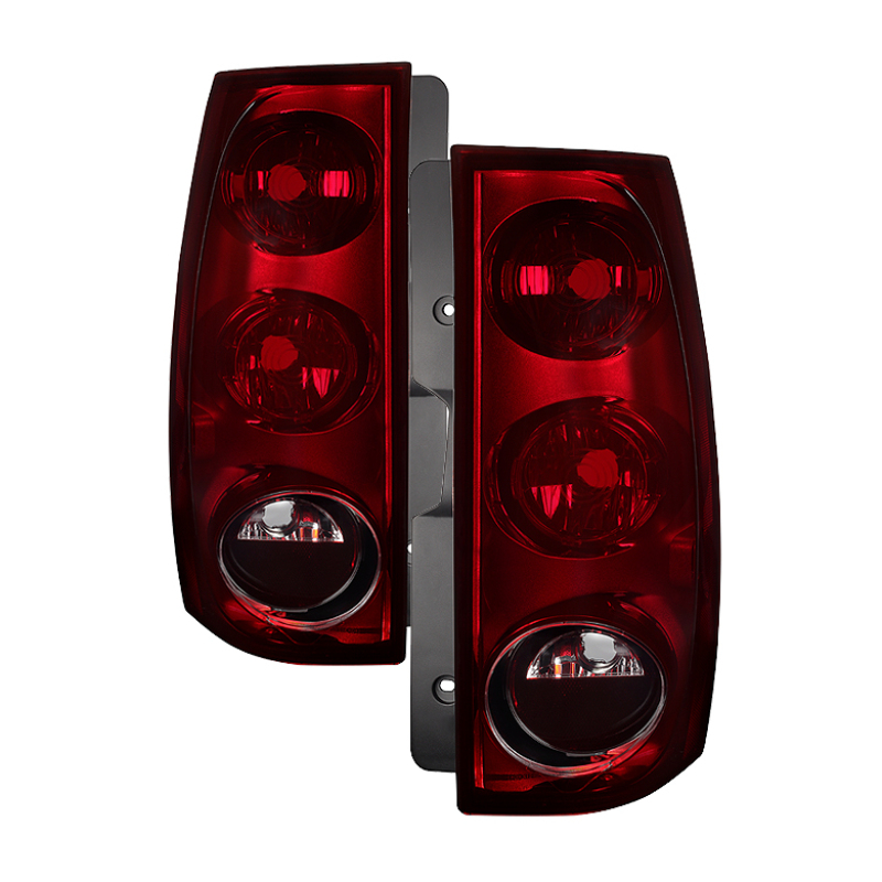 Xtune GMC Yukon Xl 1500/2500 2007-2012 OEM Style Tail Lights Red Smoked ALT-JH-GYXL07-OE-RSM - 9034589