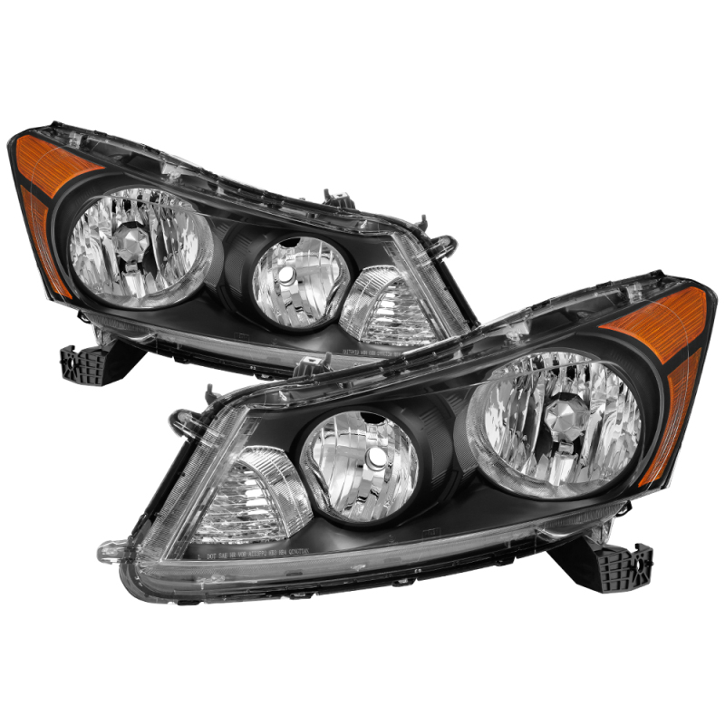 xTune Honda Accord 08-12 Sedan Only OEM Style Headlight - OEM Black HD-JH-HA08-4D-BK - 9040047