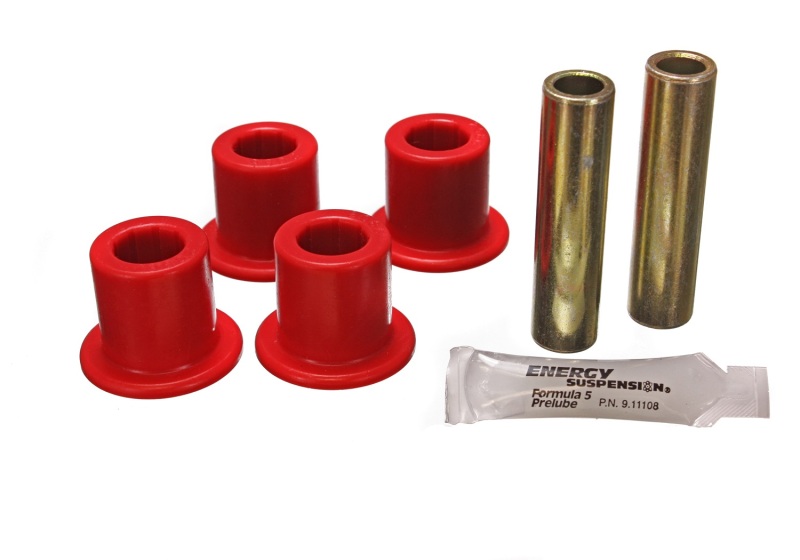 Energy Suspension 74-79 Ford Various Trucks Rear Spring-Frame Shackle Bushings Only - Red - 4.2132R