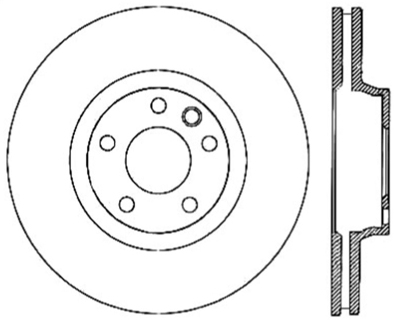StopTech Power Slot 07-10 Audi Q7 / 03-10 Porsche Cayenne Cryo Right Front Slotted Rotor - 126.33091CSR