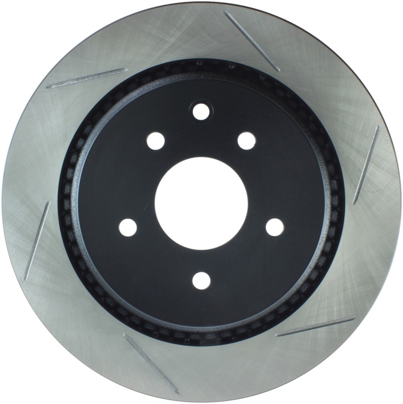 StopTech Power Slot 07-08 Infiniti G35 2WD Sport Sedan / 08-09 G37 SportStop Slotted Rear Left Roto - 126.42093SL