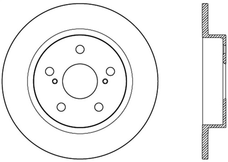StopTech 11-13 Scion tC Rear Slotted Right Sport Brake Rotor - 126.44179SR