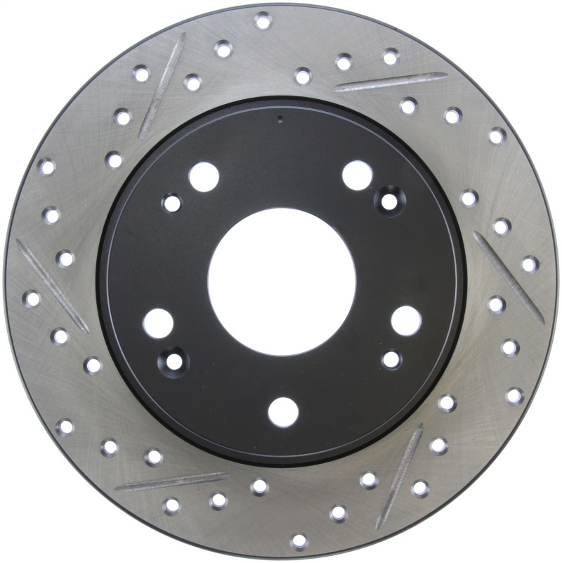 StopTech 04-08 Acura TSX / 03-07 Honda Accord SportStop Slotted & Drilled Right Rear Rotor - 127.40055R