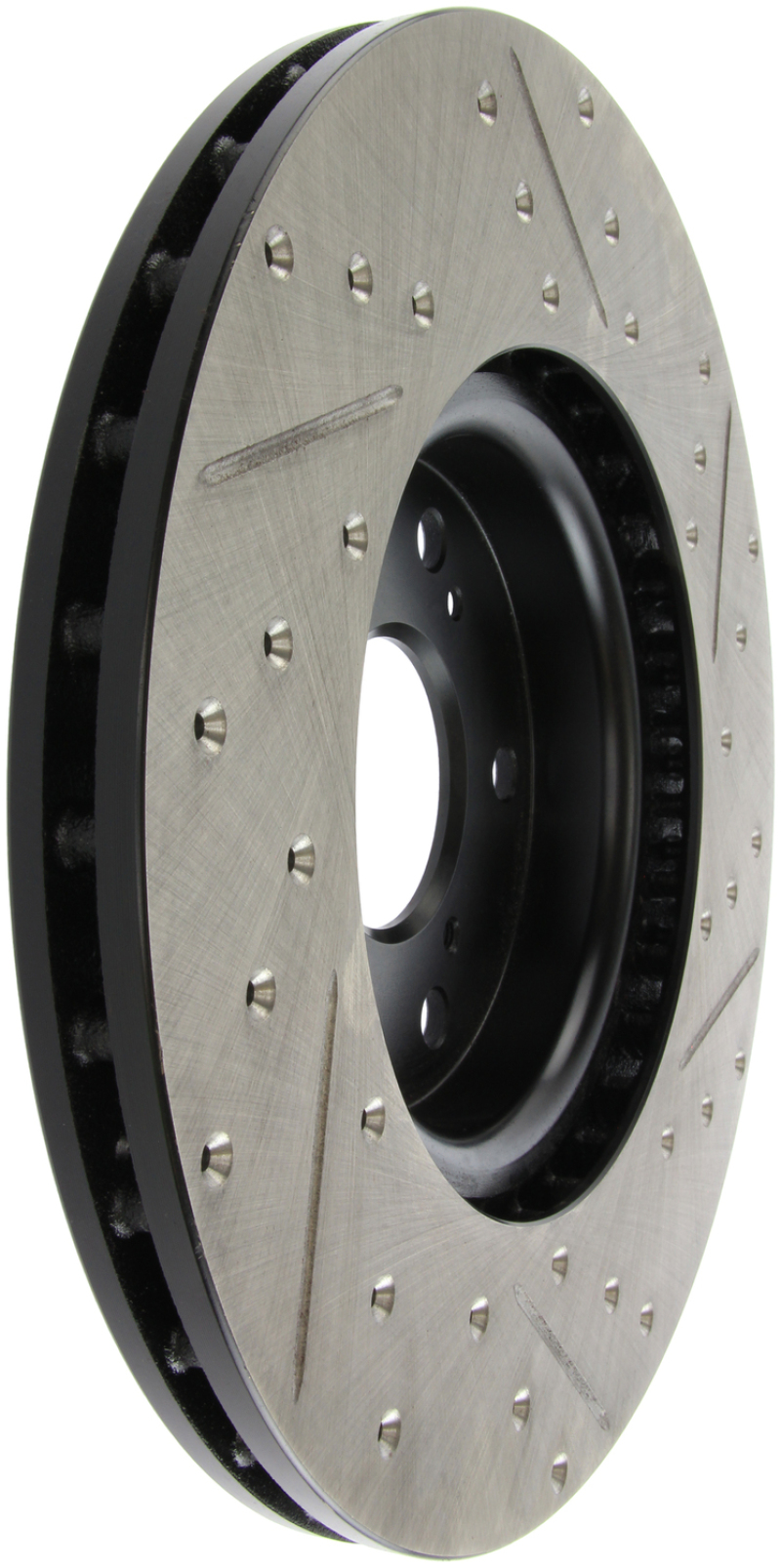 StopTech 04-08 Acura TL (Brembo Caliber) SportStop Slotted & Drilled Right Front Rotor - 127.40062R