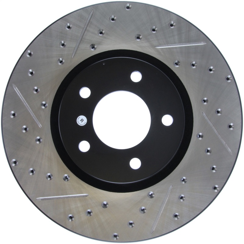 StopTech 07-09 Mazda 3 Right Front Slotted & Drilled Rotors - 127.45078R
