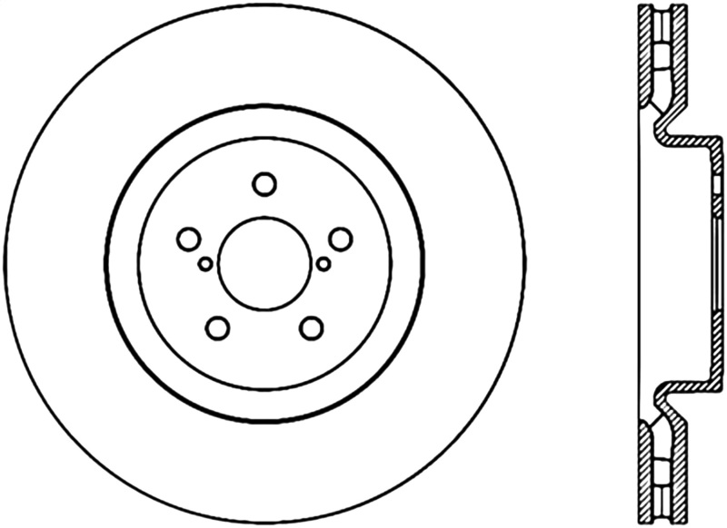 StopTech Slotted & Drilled Sport Brake Rotor - 127.47019L