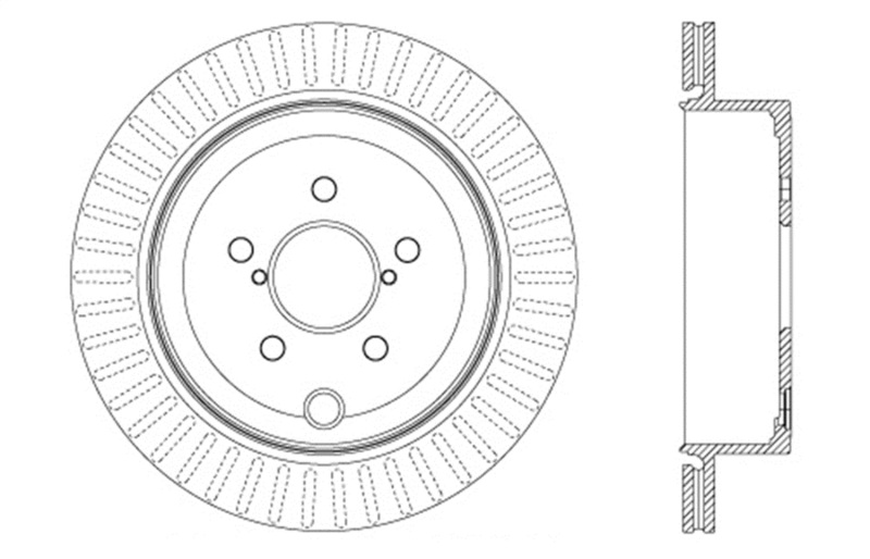 StopTech Drilled Sport Brake Rotor - 128.47031R