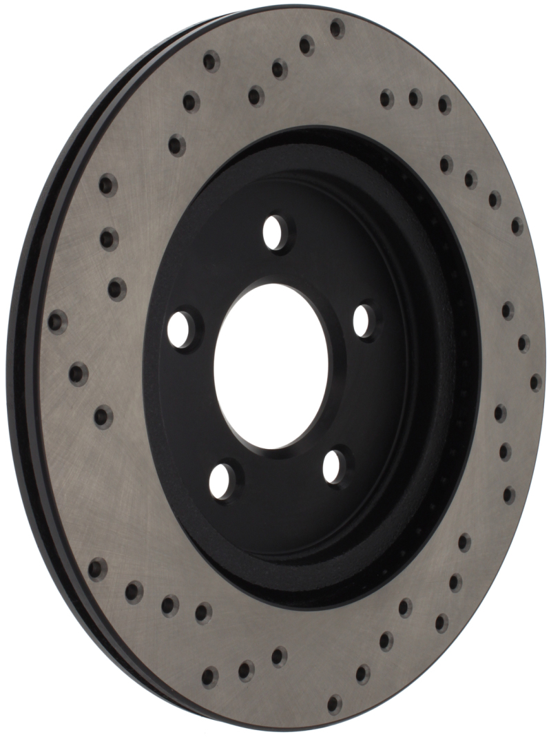StopTech 05-10 Ford Mustang V6/4.0L / GT V8/4.6L Cross Drilled Left Rear Rotor - 128.61087L