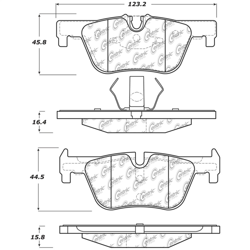 StopTech Street Touring Brake Pads - 308.16130