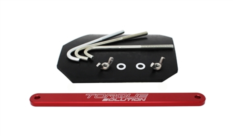 Torque Solution 02-07 Subaru WRX / 04-07 STi  Small Battery Tie Down - Red - TS-SU-613R