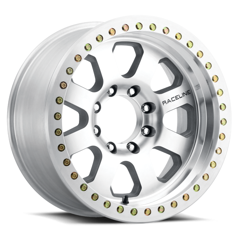 Raceline RT260M Avenger 17x9in / 8x165.1 BP / -12mm Offset / 130.81mm Bore - Machined Beadlock Wheel - RT260M-79080-12