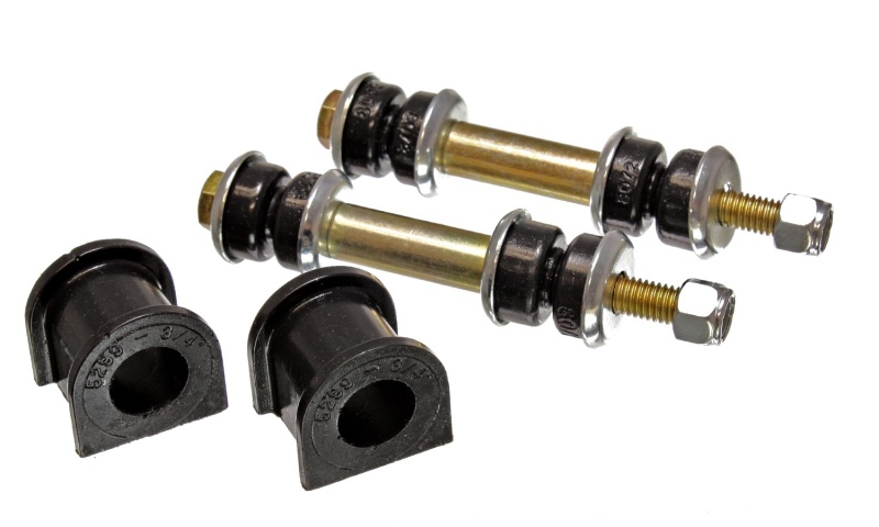 Energy Suspension 90-96 Ford Escort/ZX2 Black 3/4in Rear Sway Bar Bushing Set (Inc Endlink Bushings) - 4.5140G