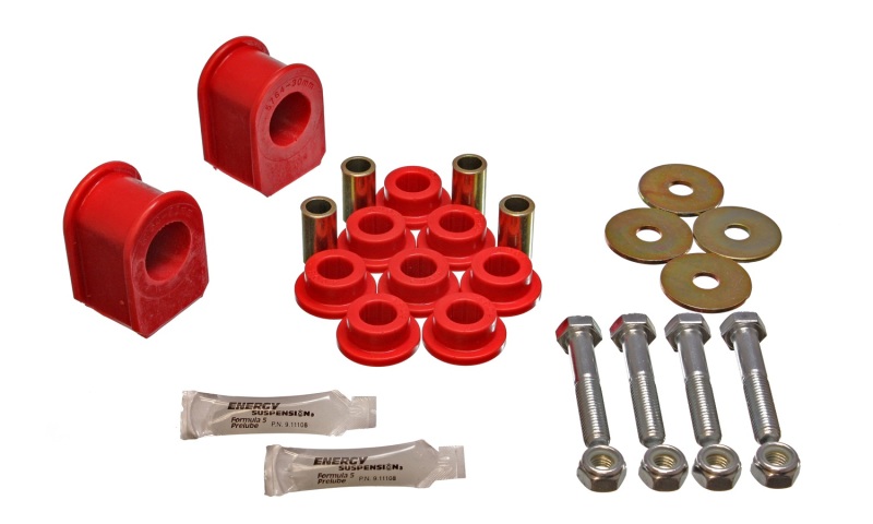 Energy Suspension 99-04 Ford F-250 4WD Red 30mm Rear Sway Bar Bushing Set - 4.5187R