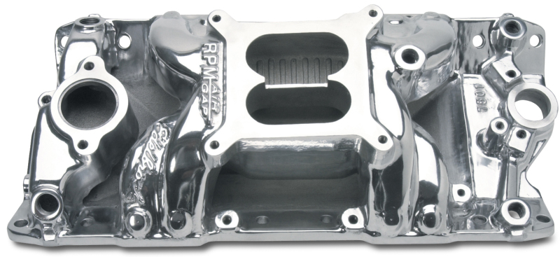 Edelbrock Polished S/B Chevy RPM Air-Gap Manifold - 75011