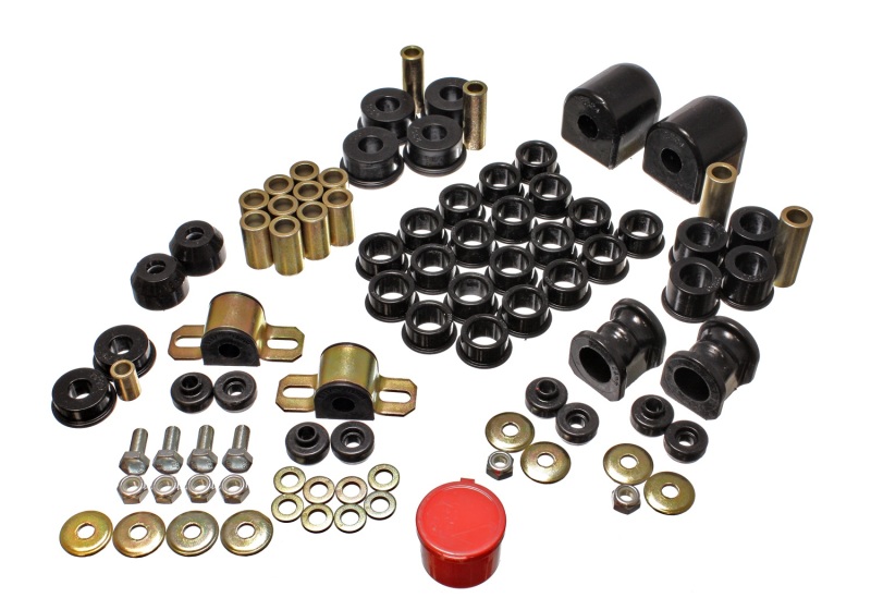 Energy Suspension 91-94 Nissan Sentra/NX1600/2000 Black Hyper-Flex Master Bushing Set - 7.18104G