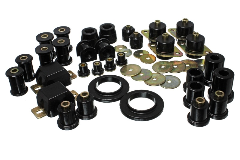 Energy Suspension 05-13 Toyota Tacoma 4WD/Prerunner 2WD Black Hyper-Flex Master Bushing Set - 8.18113G