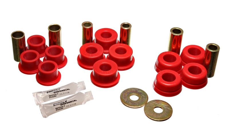 Energy Suspension 92-95 Toyota MR2 Red Rear Control Arm Bushing Set (includes Strut Bushings) - 8.3111R