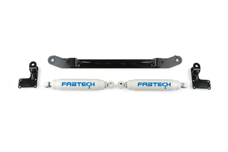 Fabtech 07-14 GM C/K1500 2WD/4WD Dual Steering Stabilizer System w/Perf. Shocks - FTS21044BK